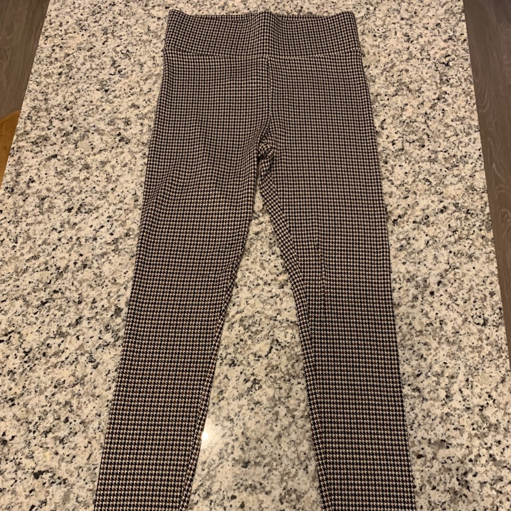 Plaid Ponte Leggings-Loft-Size S